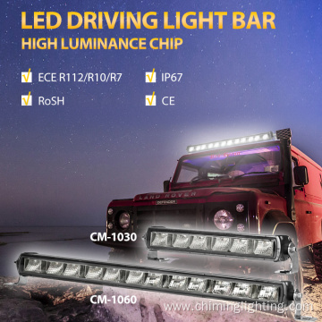 11 inch Single Row Car Led Light Bars 30W SUV LED driving work light bar For off road